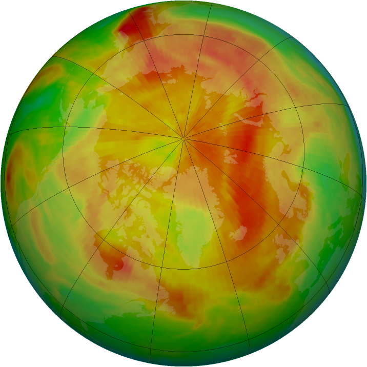 Arctic ozone map for 01 May 2003